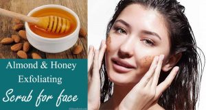 almond honey face scrub