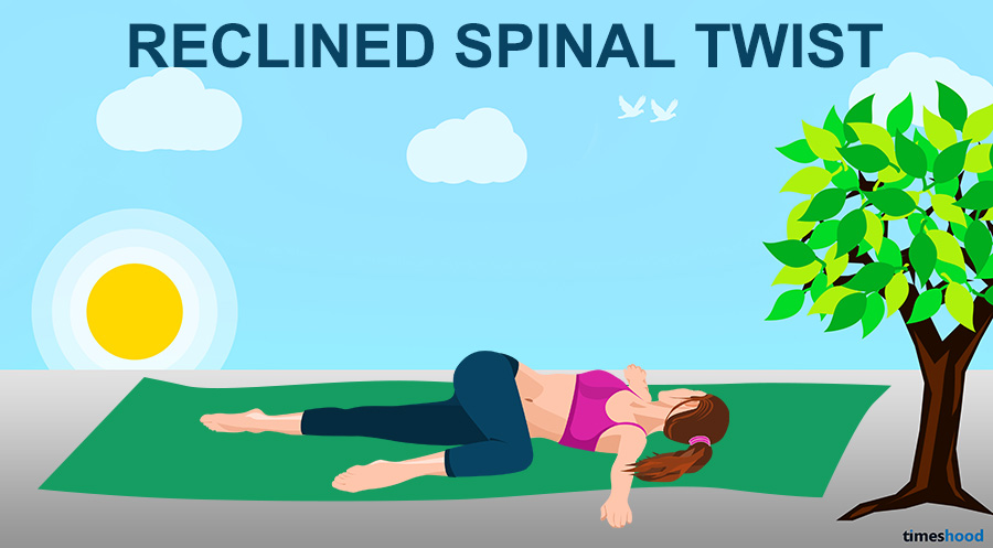 Reclined Spinal Twist Yoga Pose