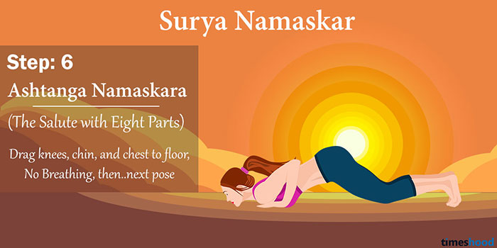 Ashtanga Namaskara (The Salute with Eight Parts) - Surya Namaskar Yoga Step by step guide