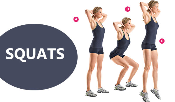 Squats Fat Burning Evening Workout. 10 Effective Workout for Weight Loss 