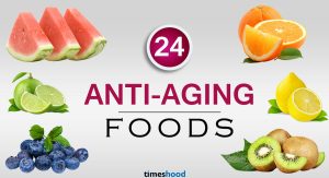 best anti-aging foods for healthy, youthful and radiant skin. Best anti-wrinkle food plan for women skin.