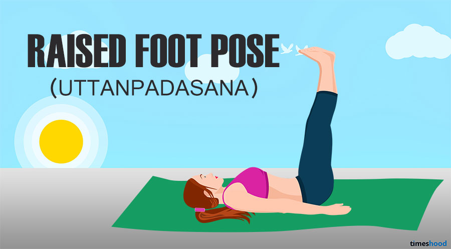 Raised Foot Pose for Belly Fat. Yoga for belly fat beginners.