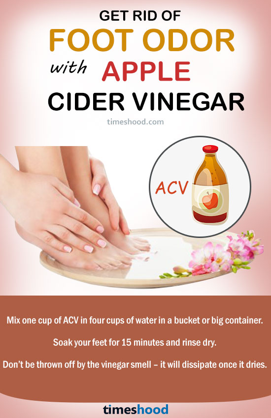  How to get rid of bad foot odor fast. Try these tips to stop smelly feet and shoes. Apple cider vinegar to stop bad foot odor and smell that really work fast and help to give soft feet. Foot odor remedies. 