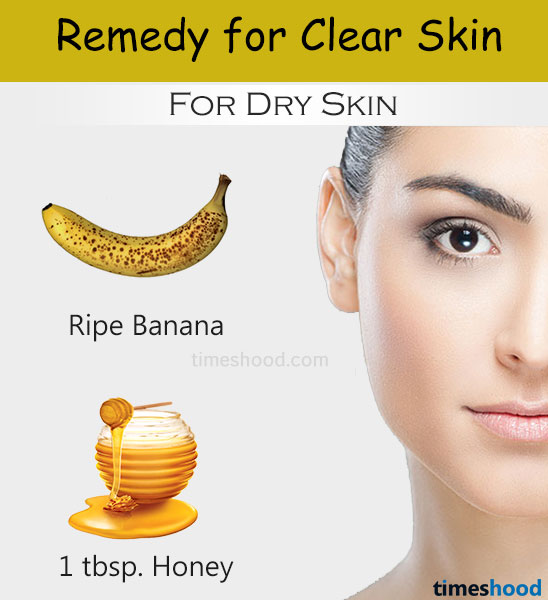 Banana and honey face mask for skin. Honey for acne and pimples, banana facial mask for glowing skin, honey for clear face. Home remedies for clear skin naturally. Tips to get clear skin overnight. Clear skin tips.