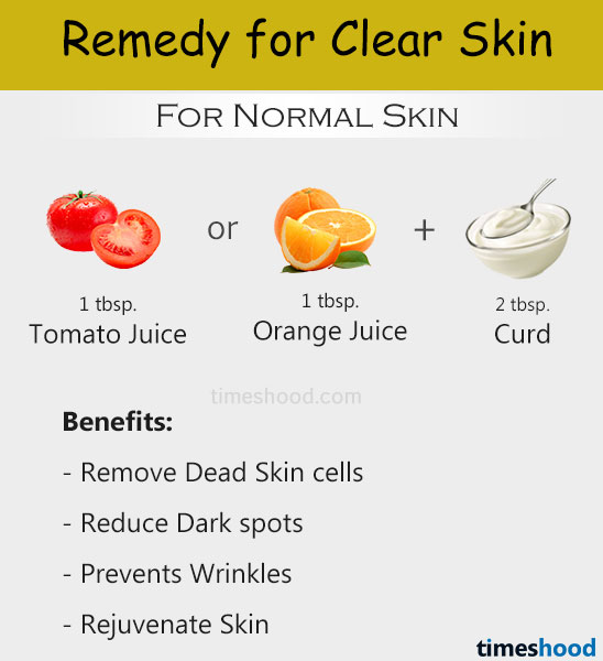 How to get clear skin at home? Tomato-Curd home remedies for clear skin. Clear skin tips
