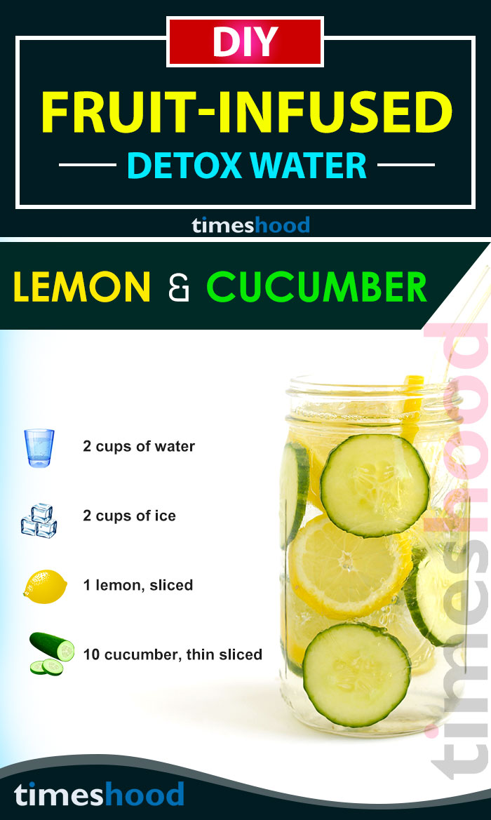 Weight loss detox drink. Drink this belly fat burning detox drink for fast result. Lemon cucumber infused water. Boosting metabolism, clear skin and weight loss are few benefits of this detox water recipes. Get 6 more DIY infused water recipes here.