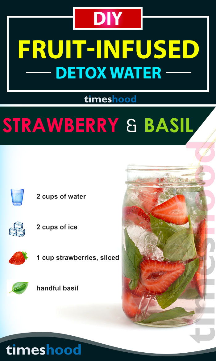 Want to have clear and glowing skin with slim fit body? Then try this delicious strawberry basil infused water recipes. 6 DIY Detox water recipes for weight loss, beautiful skin. Anti-aging detox drinks.
