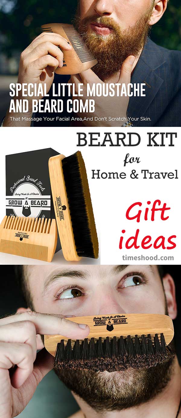 Beard brush and comb set Gift Ideas – TIMESHOOD