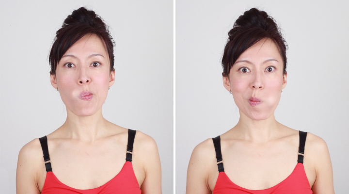 Do you have laughing lines that makes you look older. try these 7 face yoga exercise for laughing lines and wrinkles free face. Facial exercise for beautiful skin. 