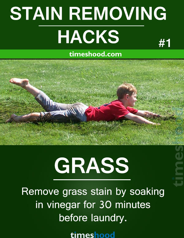 How to remove grass stain from cloths. Try best effective stain removing hacks for grass. Laundry tips to clean grass stain. Best cleansing hacks for cloths. Remove 15 types of stain from your cloths. 