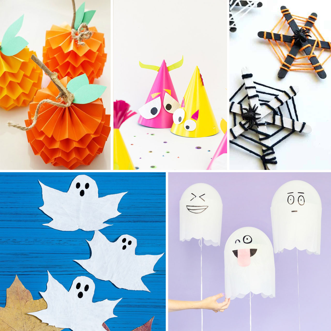 Easy Halloween crafts ideas for kids to engage with. Fun loving spooky crafts for kids to make. Find 15 more Halloween party crafts ideas.