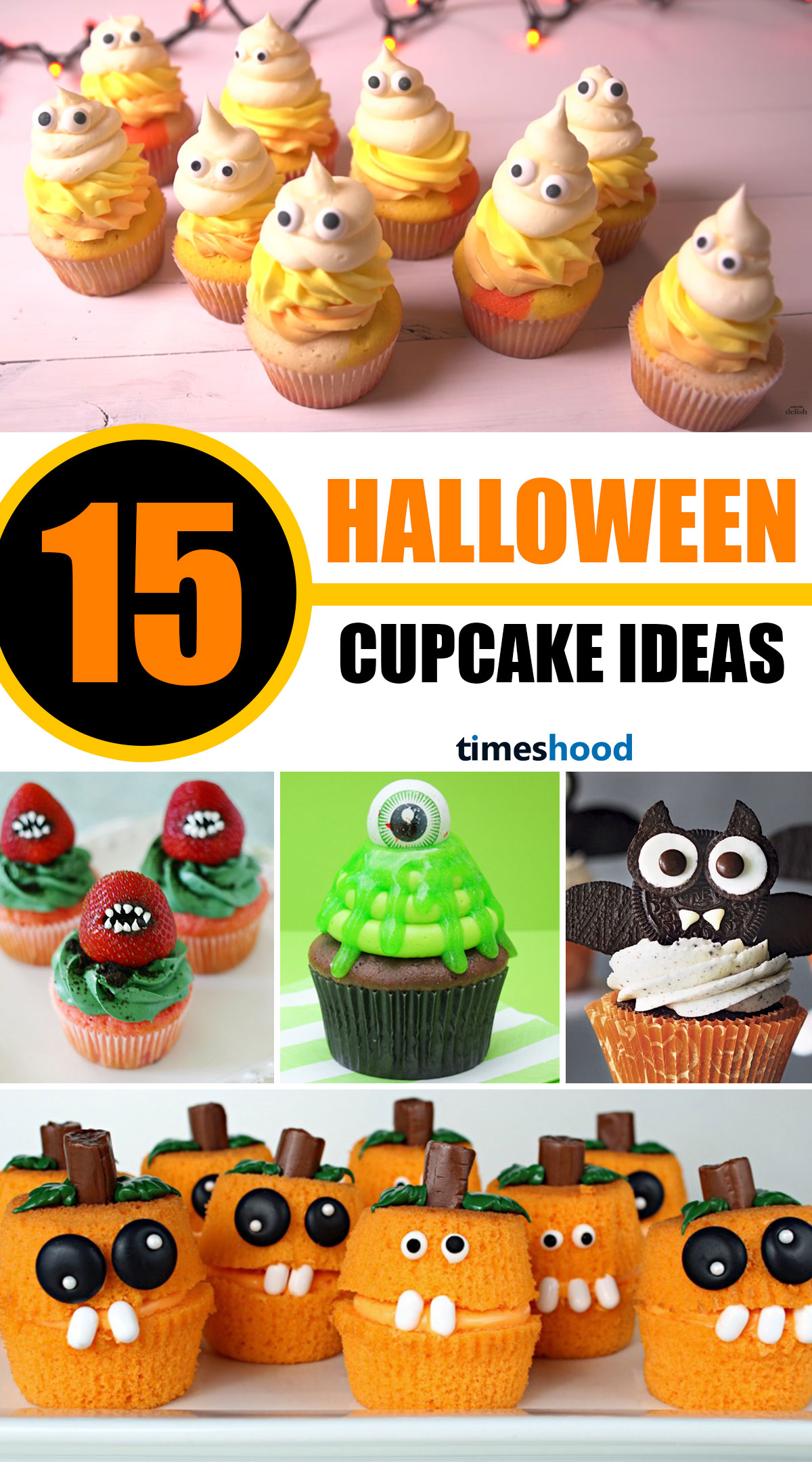15 Amazing Halloween Cupcake Ideas. A Perfect & Adorable Cupcakes for any Halloween themed occasion! Easy, Fun, and Spooky Halloween cupcakes recipes. Amazing Halloween Cupcake Recipes Ideas.