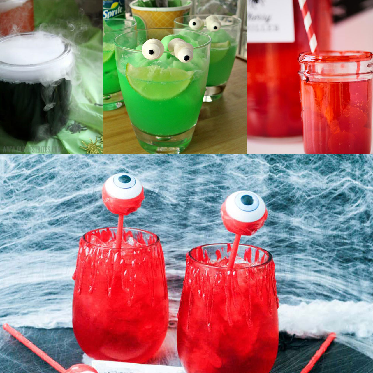 10+ Spooky drinks recipes ideas for Halloween parties. Non-alcoholic and so much fun! Funny Halloween Drinks ideas for Kids.