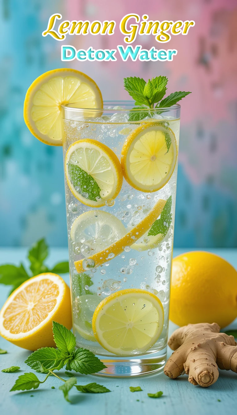 Lemon Ginger Detox Water